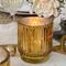 Kate Aspen® Gold Vintage Ribbed Glass Tealight Votive Candle Holder Set